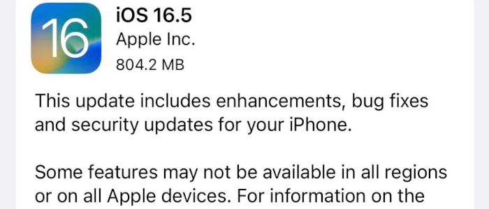 Another iOS Update